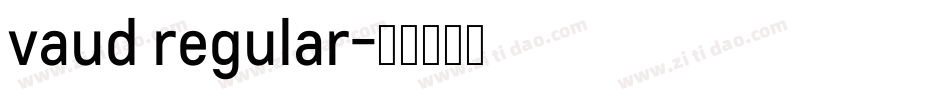 vaud regular字体转换